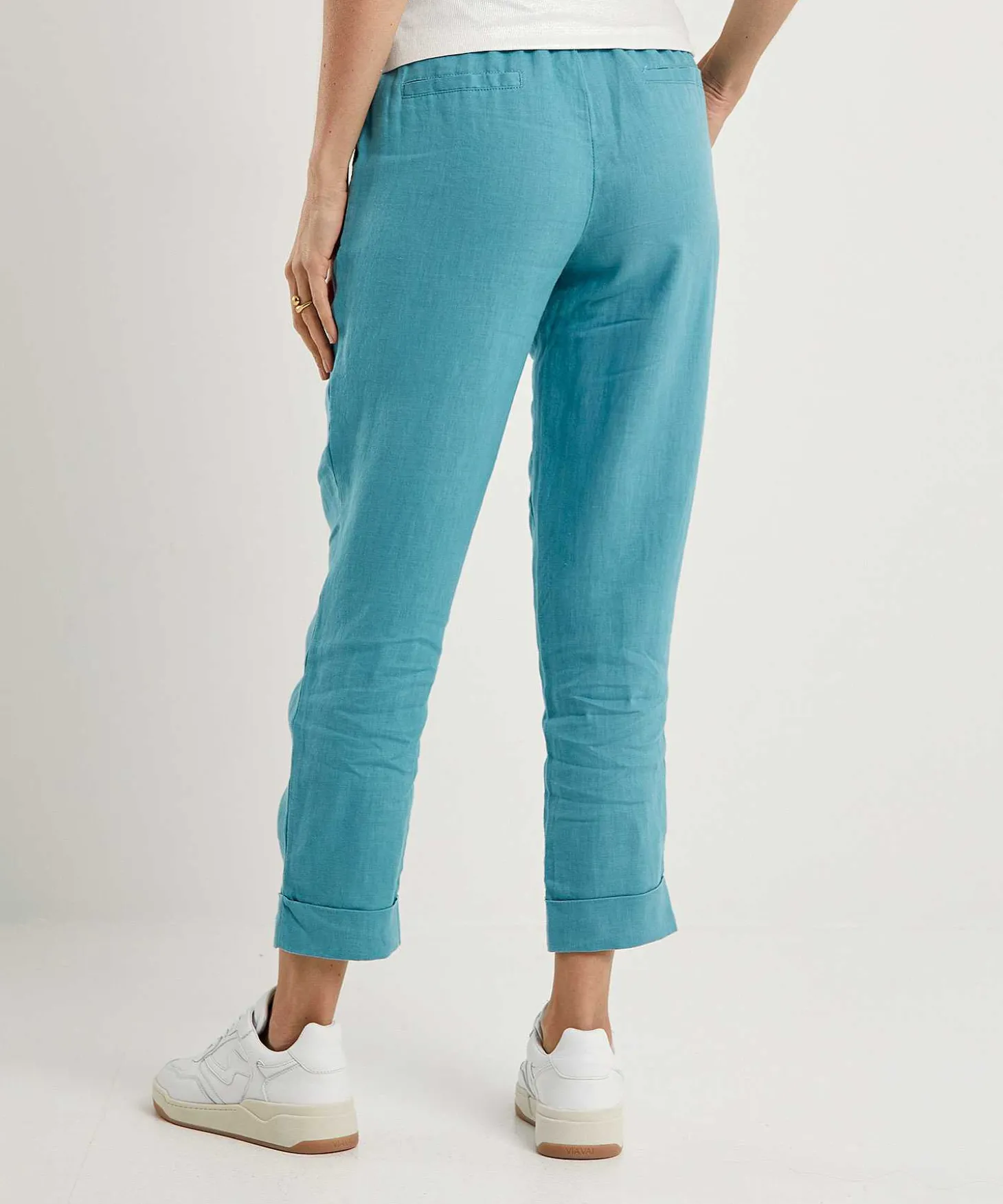 Pantalon De Lino Con Vuelta Emotions