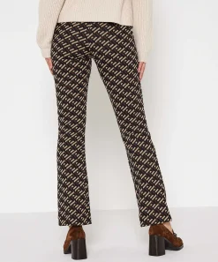 Pantalon Giulia E Tu Acampanado En Jacquard Grafico