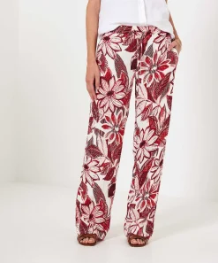 Pantalon Kyra Flor Roja Linza