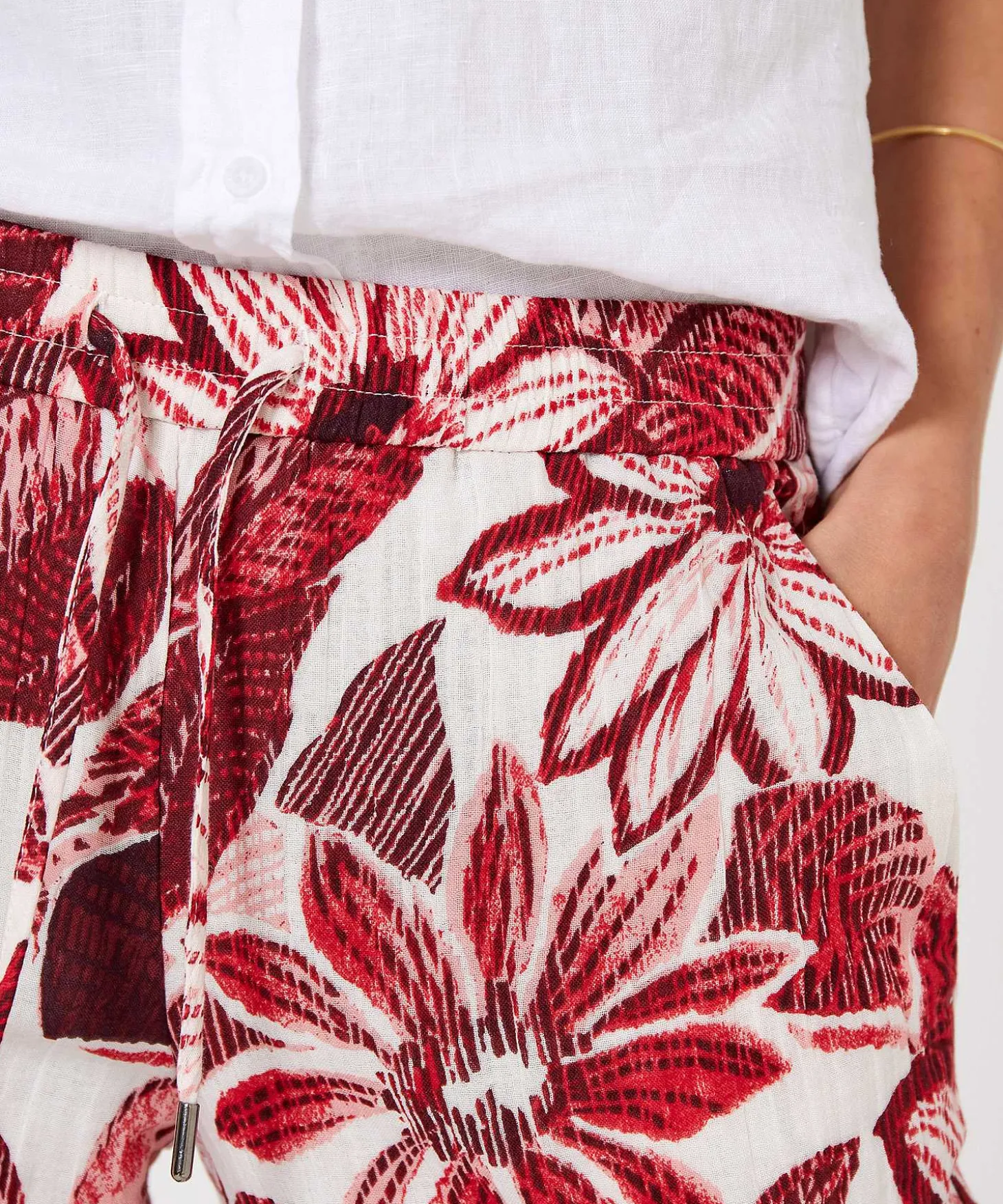 Pantalon Kyra Flor Roja Linza