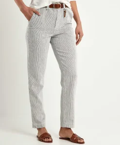 Pantalon Paperbag Moscu Con Rayas Margarita