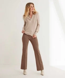 Pantalon Rosner Jacquard Acampanado Alisa