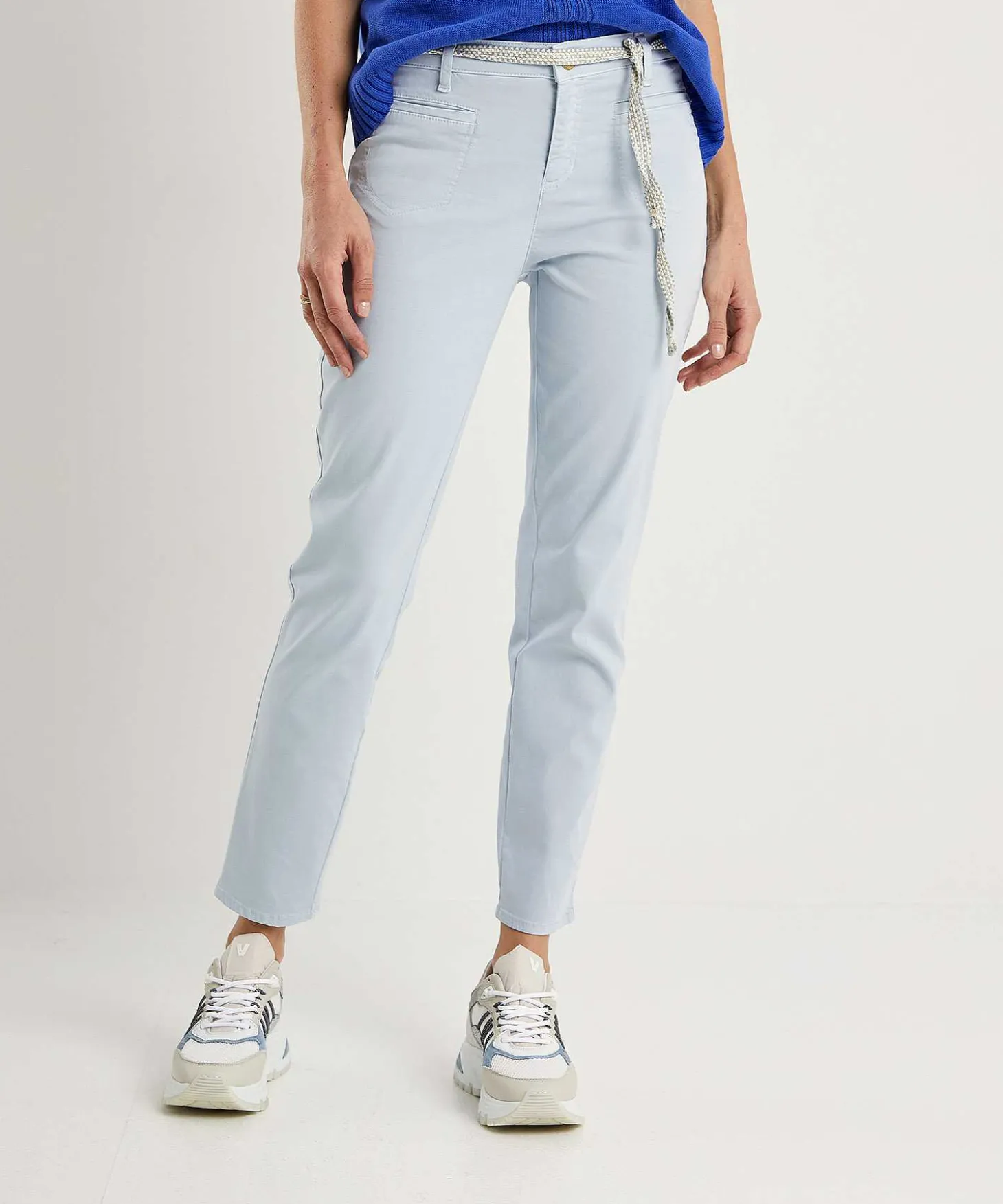 Pantalon Rosner Slim Fit Con Cinturon Alisa