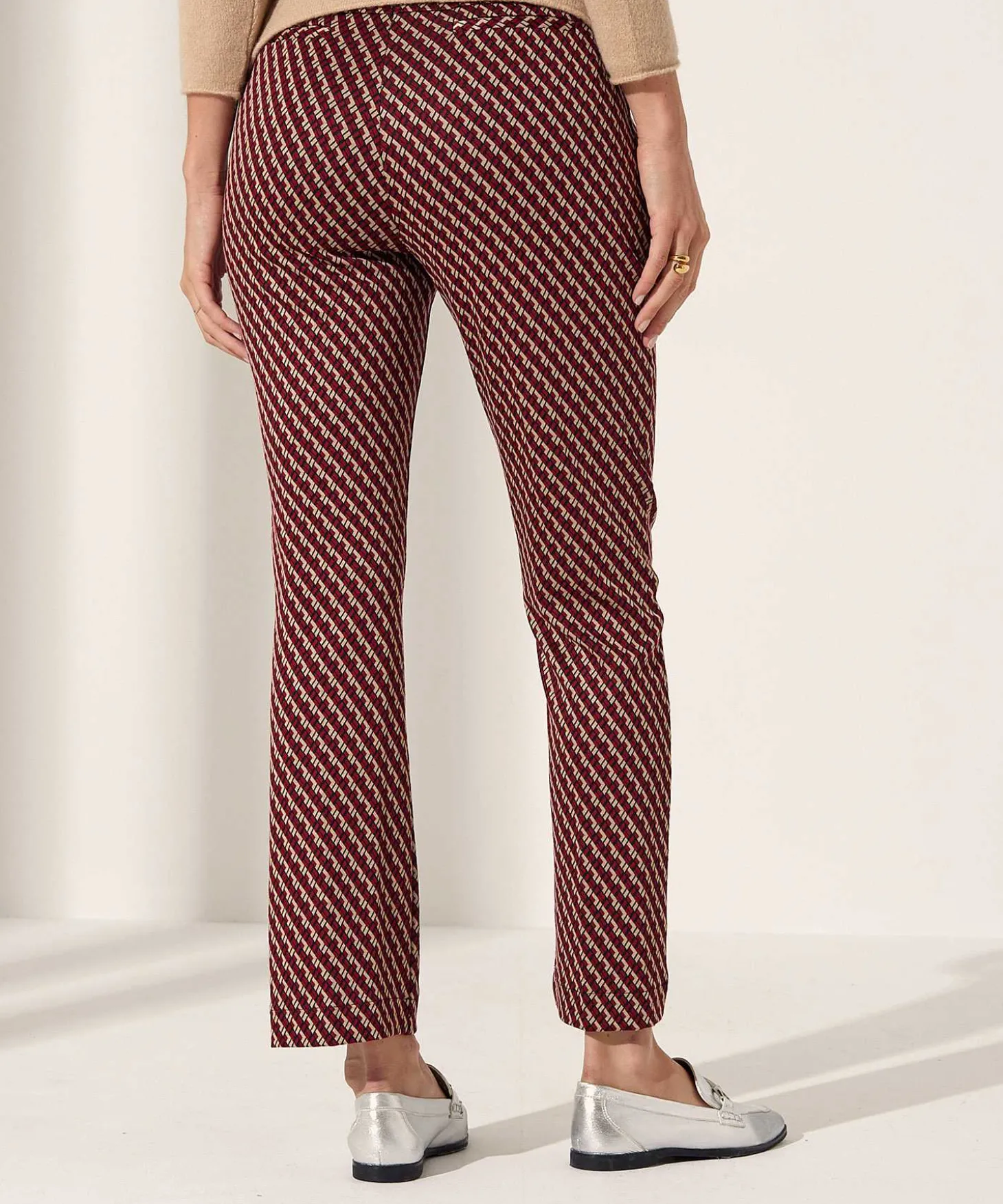 Pantalones Acampanados Con Estampado De Raphaela By Brax Lillyth