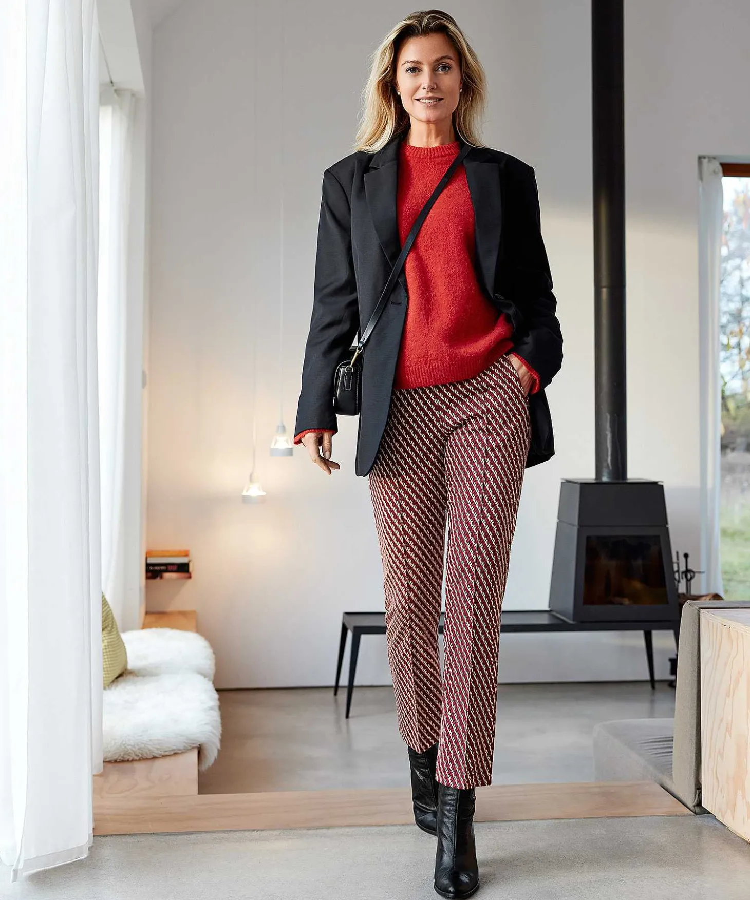 Pantalones Acampanados Con Estampado De Raphaela By Brax Lillyth