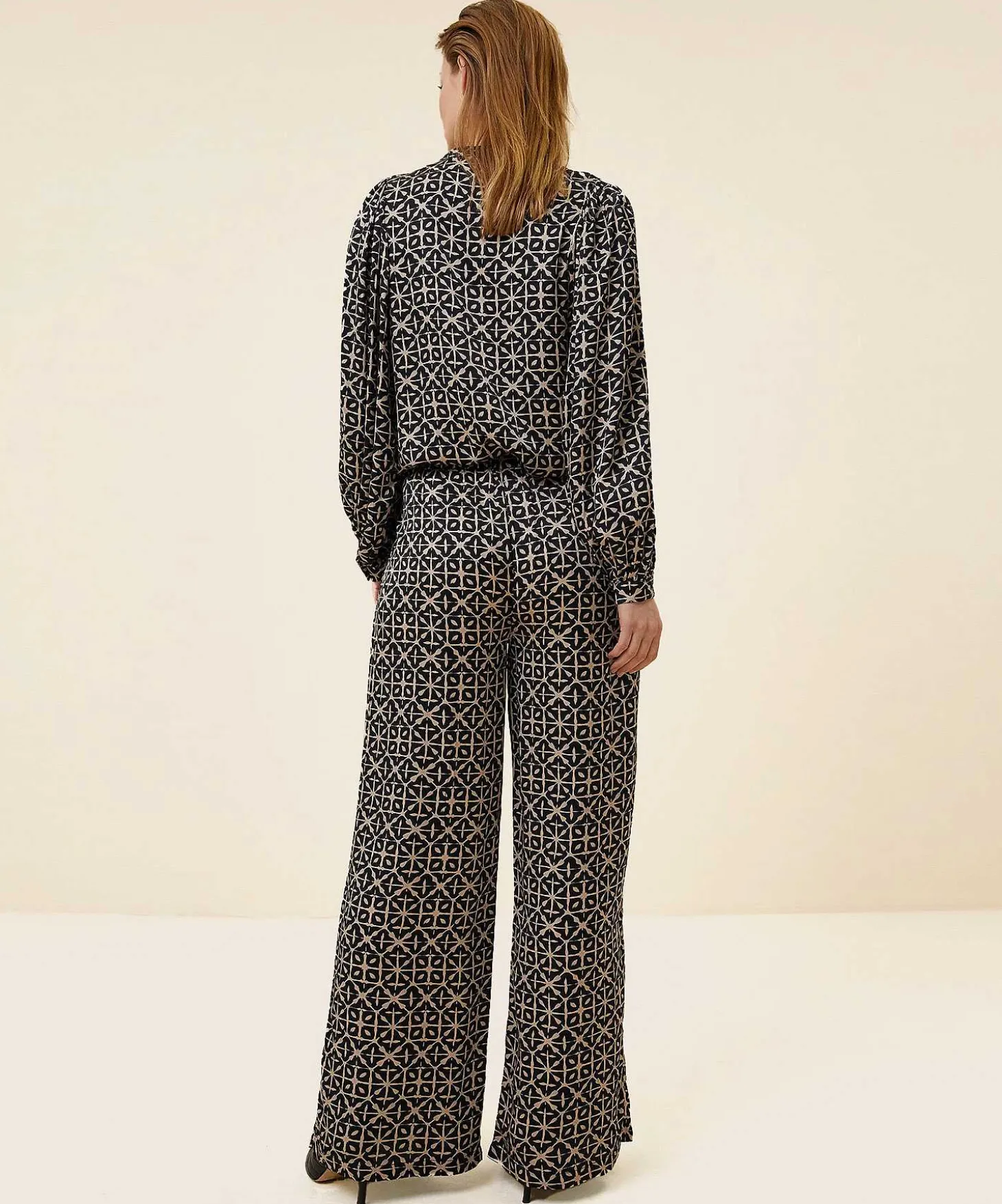 Pantalones Anchos By-Bar Flashprint Mara