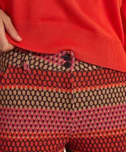 Pantalones Anchos Con Estructura Multicolor Kyra Ferris