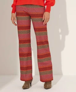 Pantalones Anchos Con Estructura Multicolor Kyra Ferris