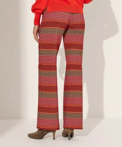 Pantalones Anchos Con Estructura Multicolor Kyra Ferris