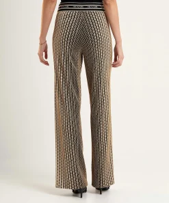 Pantalones Anchos Con Lurex Allison De Cambio