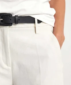 Pantalones Anchos De Mezcla De Lino Cambio Alva