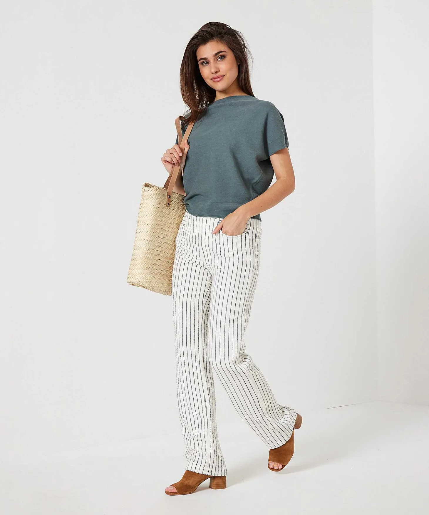 Pantalones Anchos Moscu Raya Abiba