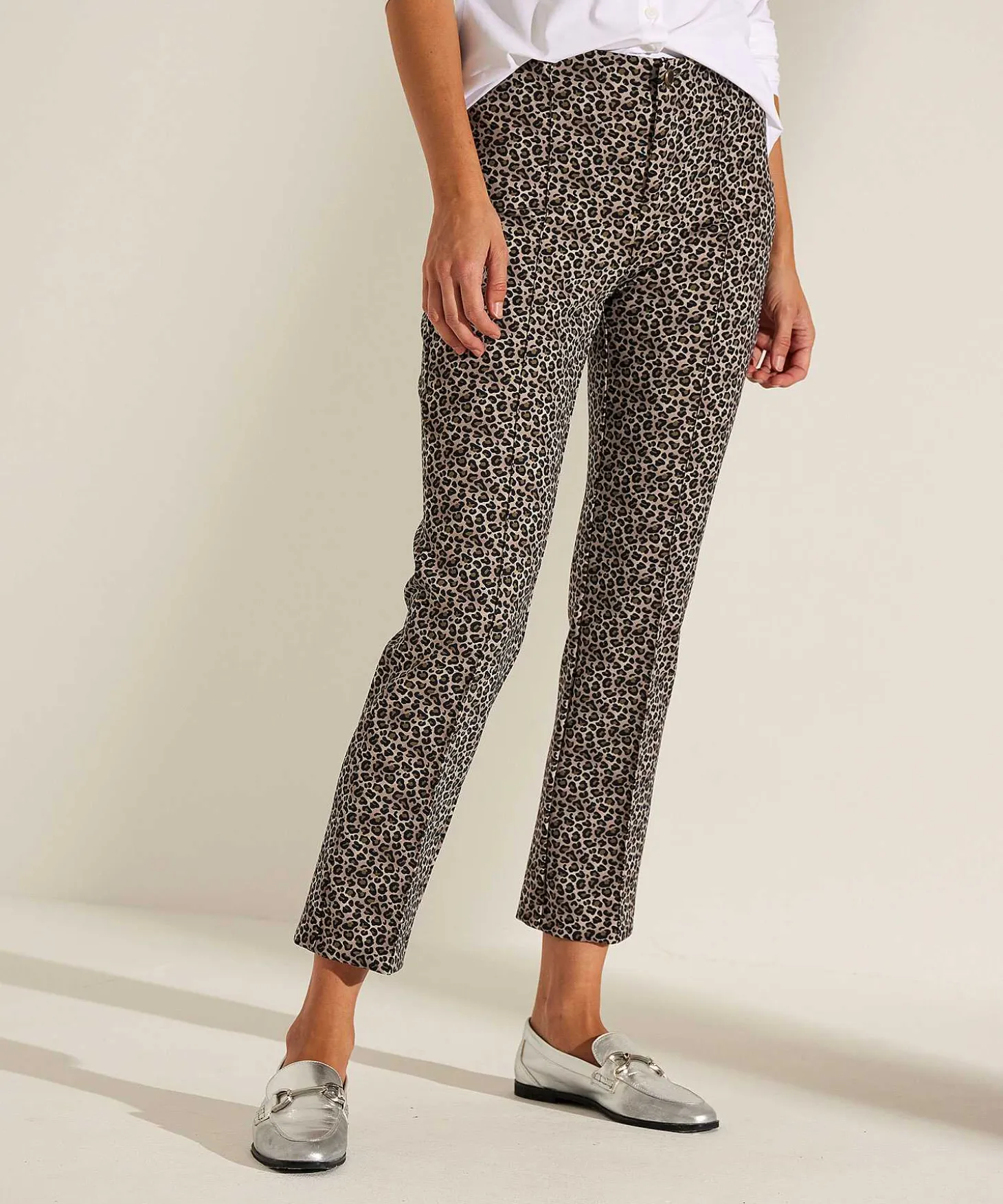 Pantalones De Buceo Ligeros Rosner Estampado De Pantera Alisa