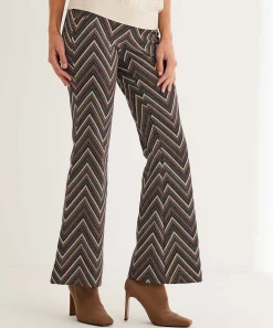 Pantalones Mac Jeans Bootcut Jacquard Zigzag