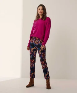 Pantalones Rosner Scuba Estampado De Flores Alisa