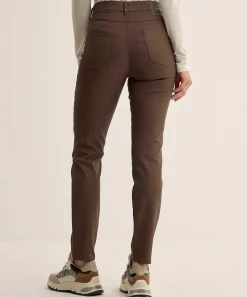 Rosner Pantalon Pitillo Revestido Cremalleras Audrey 2