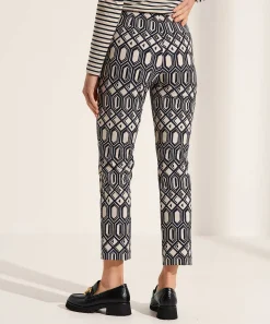 Rosner Pantalones Cropped Invierno Techno Estampado Alisa