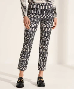 Rosner Pantalones Cropped Invierno Techno Estampado Alisa