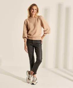 Sueter * Con Mangas Abullonadas Y Acolchado