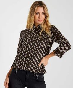 Top Giulia E Tu De Jacquard Con Grafico