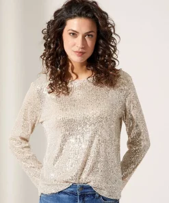 Top Oui Con Lentejuelas