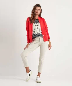 Top Sedoso Con Estampado De Cachemira De Liu Jo