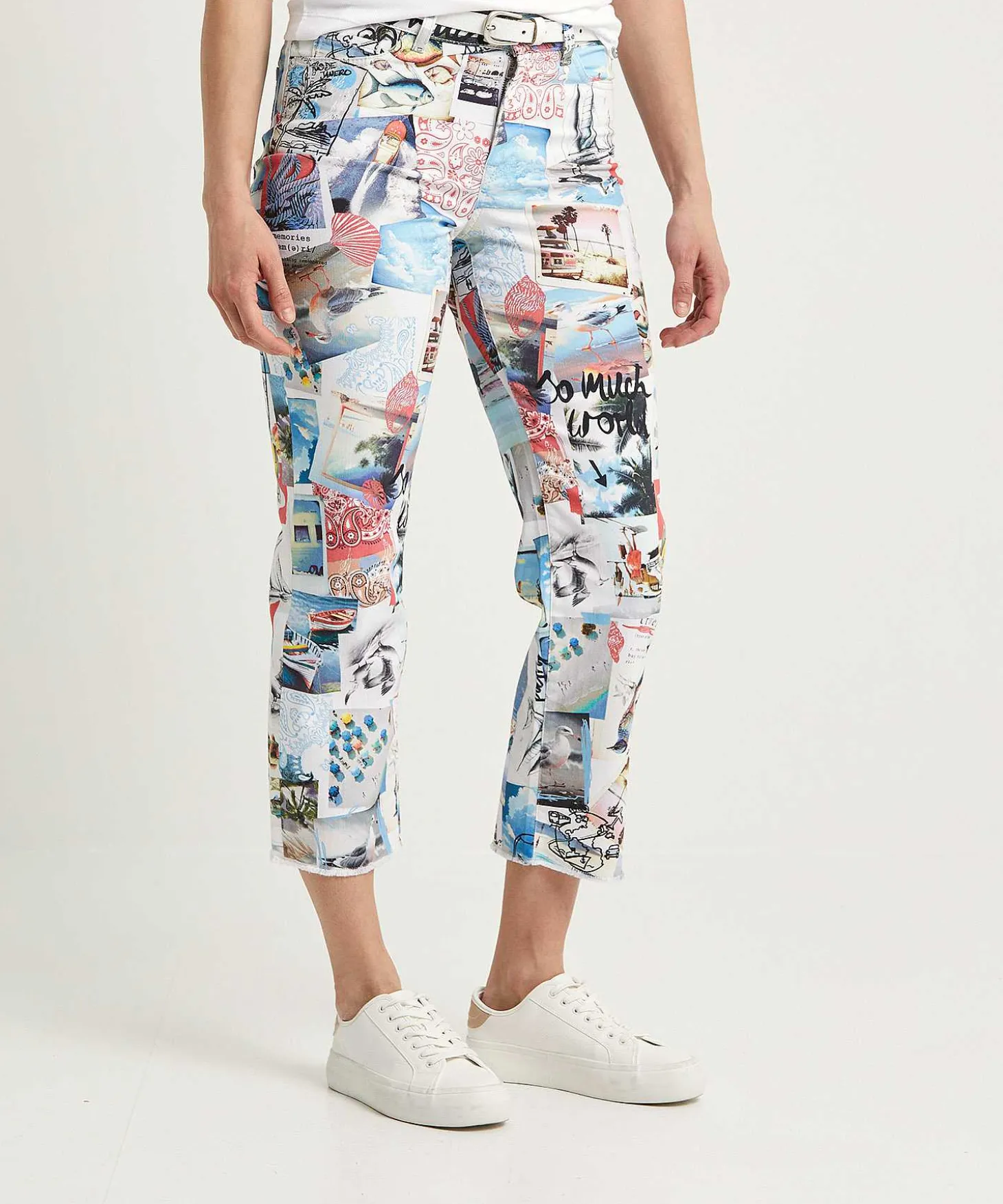 Vaqueros Capri Deportivos Marc Cain Con Estampado Fotografico Fyli