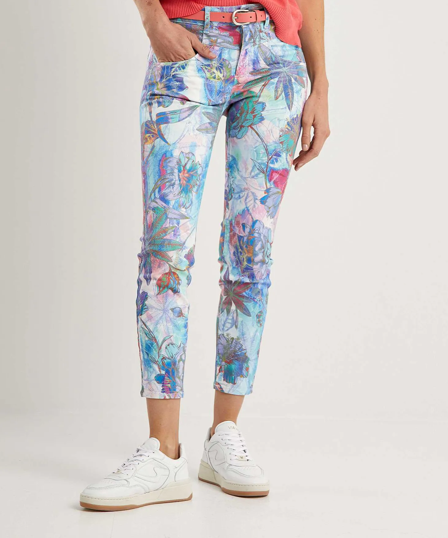 Vaqueros Pitillo Con Estampado Floral Ana De Brax