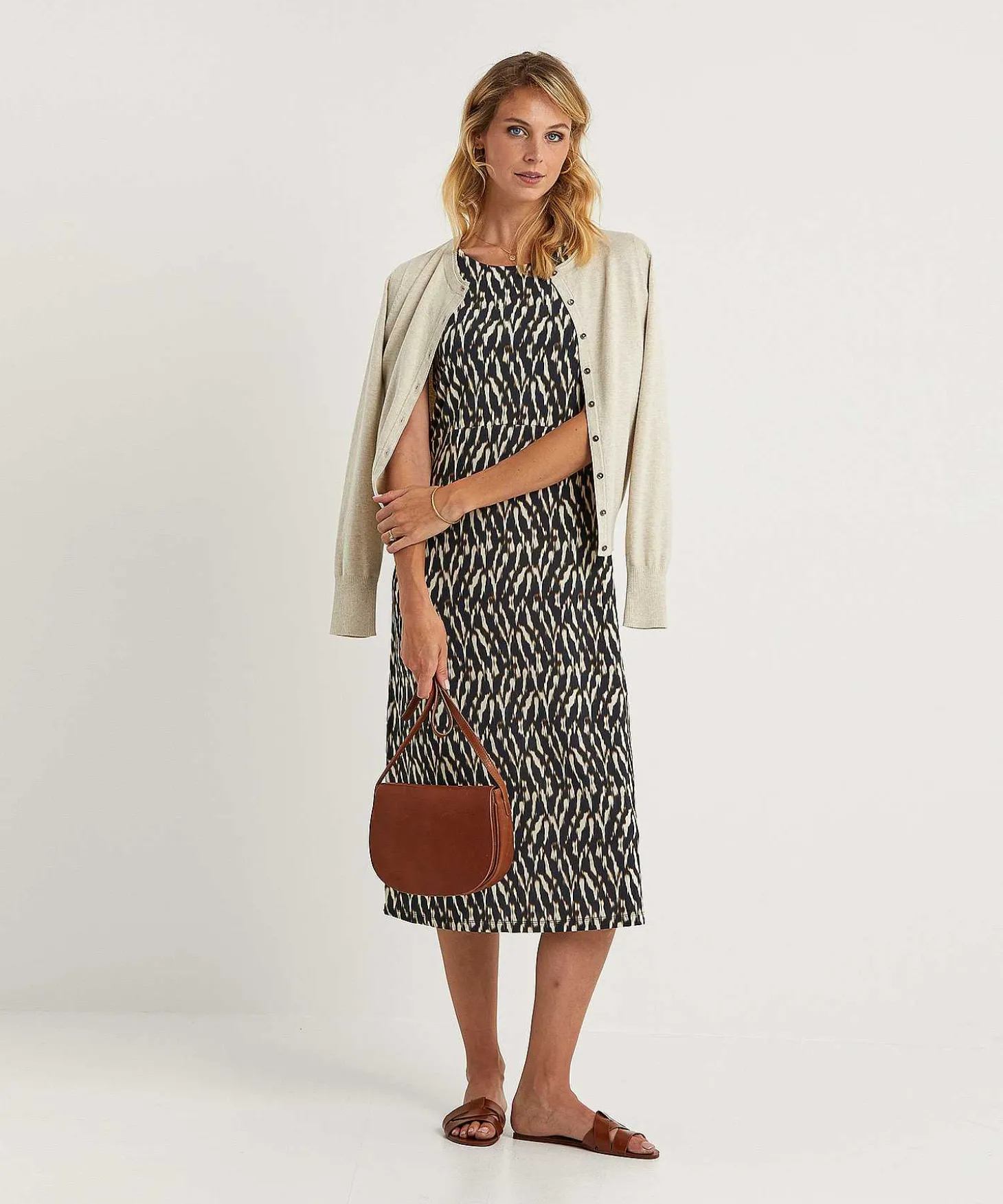 Vestido Ajustado Con Estampado Borroso De No Man'S Land