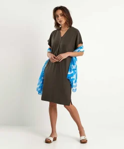 Vestido Ajustado Kyra Con Cuello En V Y Disco