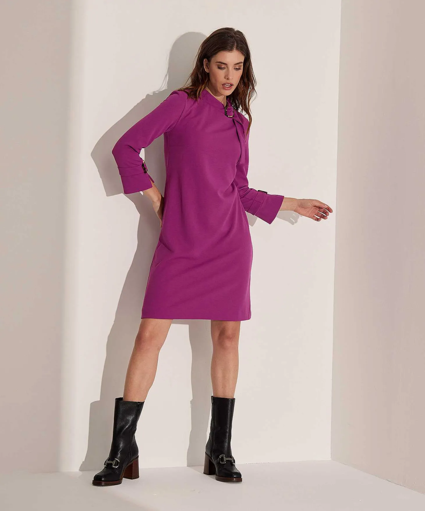 Vestido Ana Alcazar Cuello Alzado