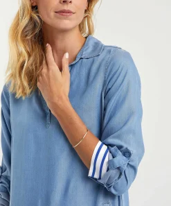 Vestido Camisero De Denim Suave Emotions