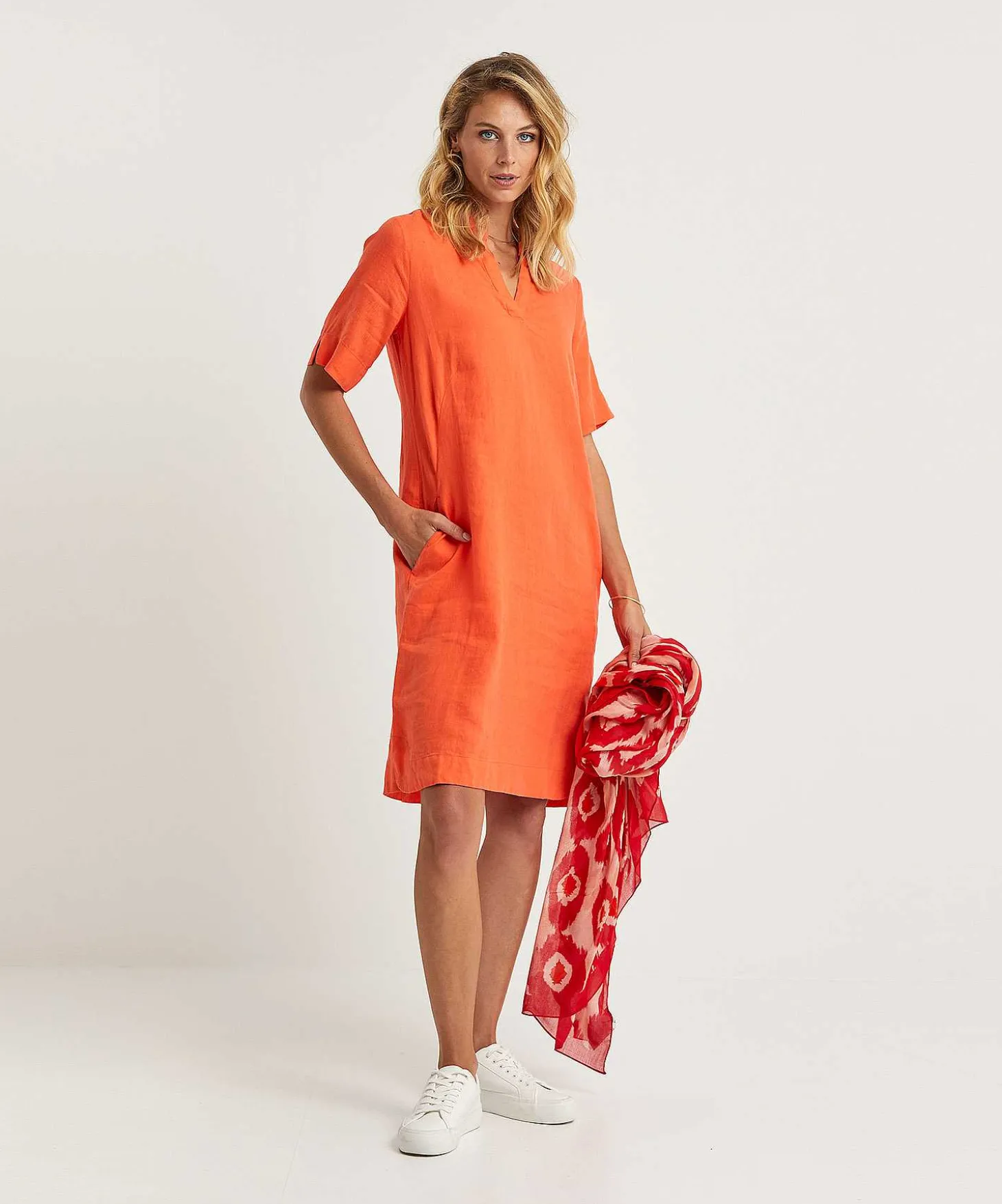 Vestido Camisero De Lino Kyra Laura