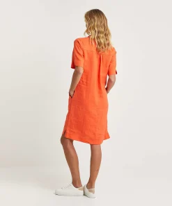 Vestido Camisero De Lino Kyra Laura