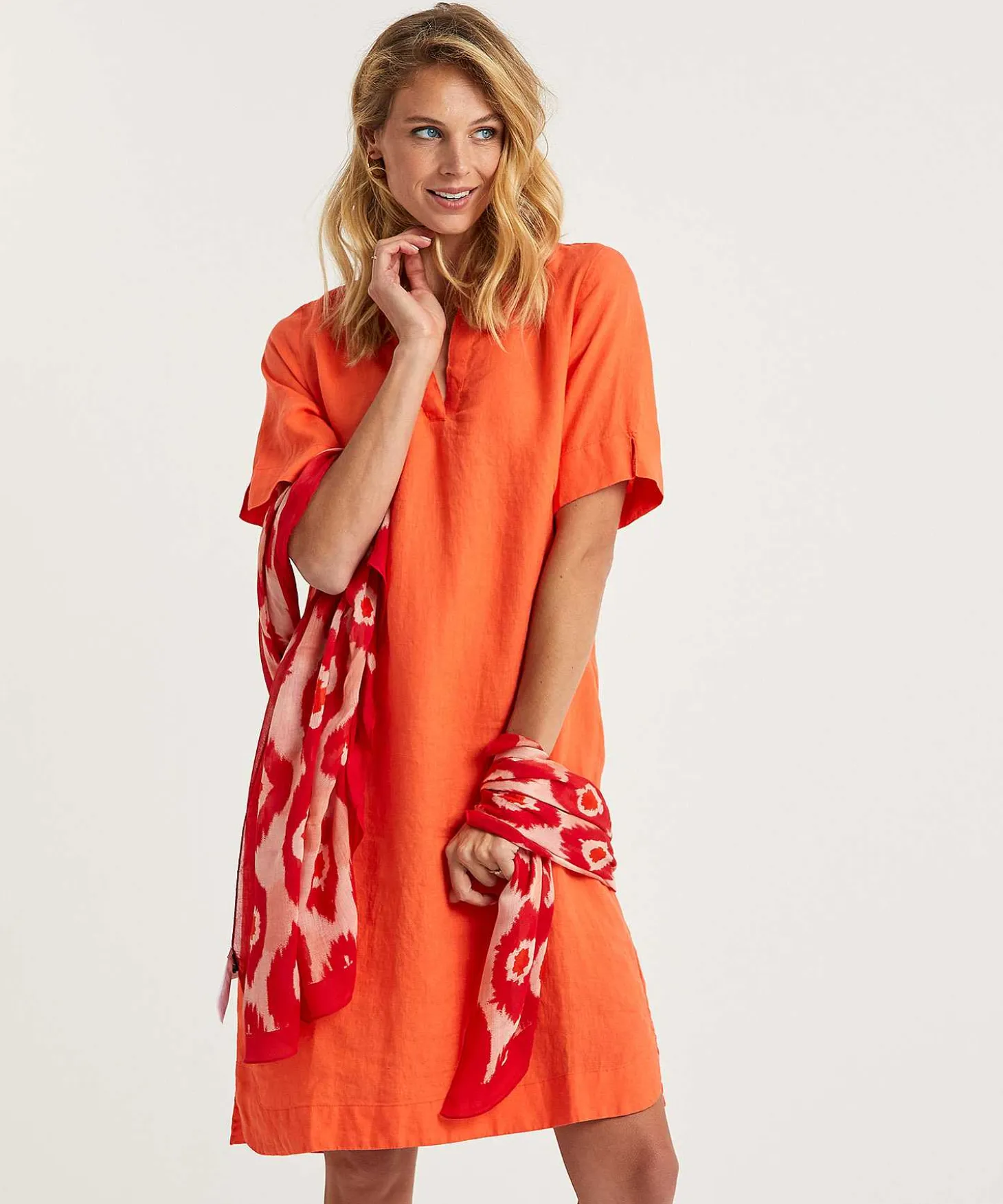 Vestido Camisero De Lino Kyra Laura
