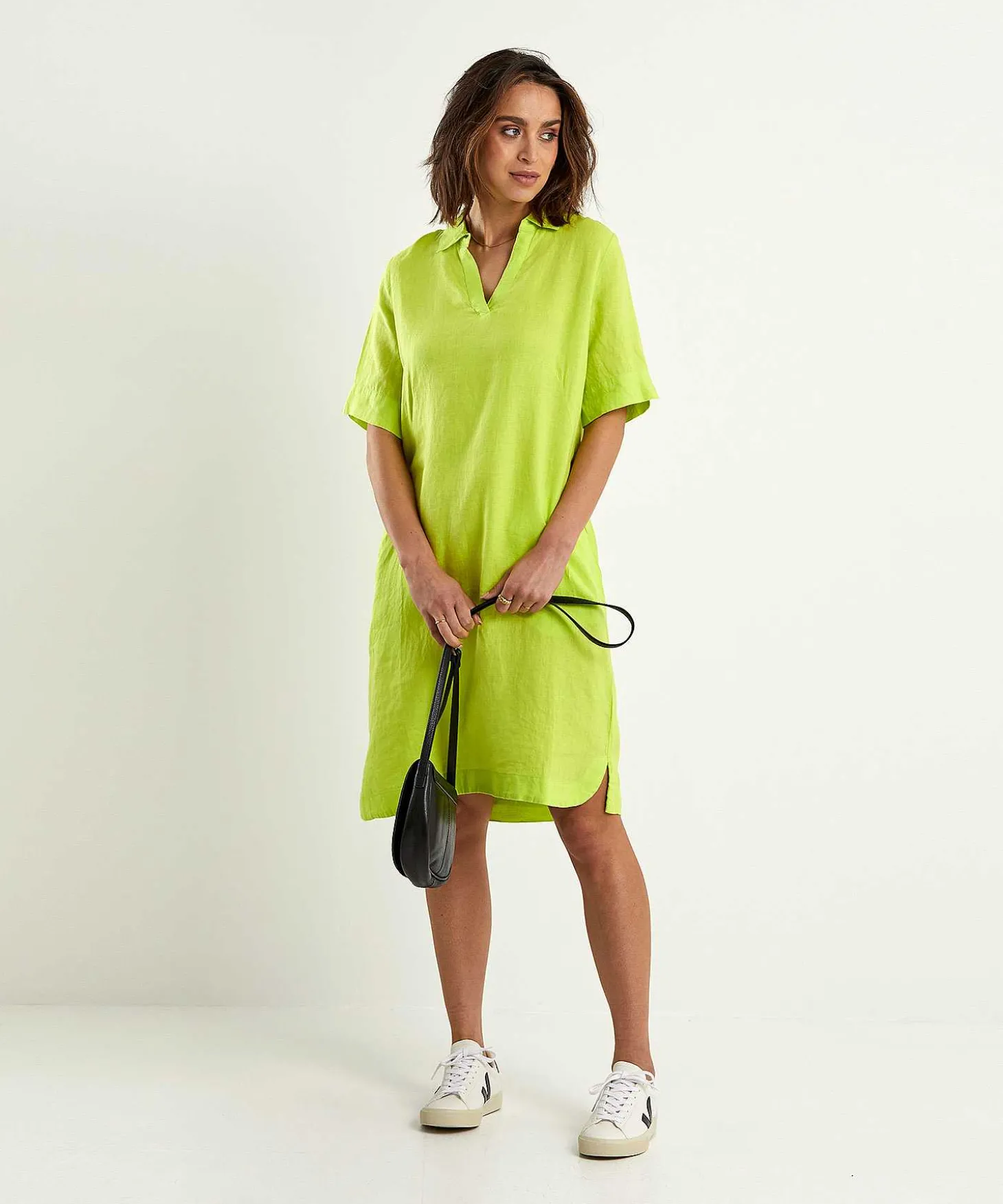 Vestido Camisero De Lino Kyra Laura
