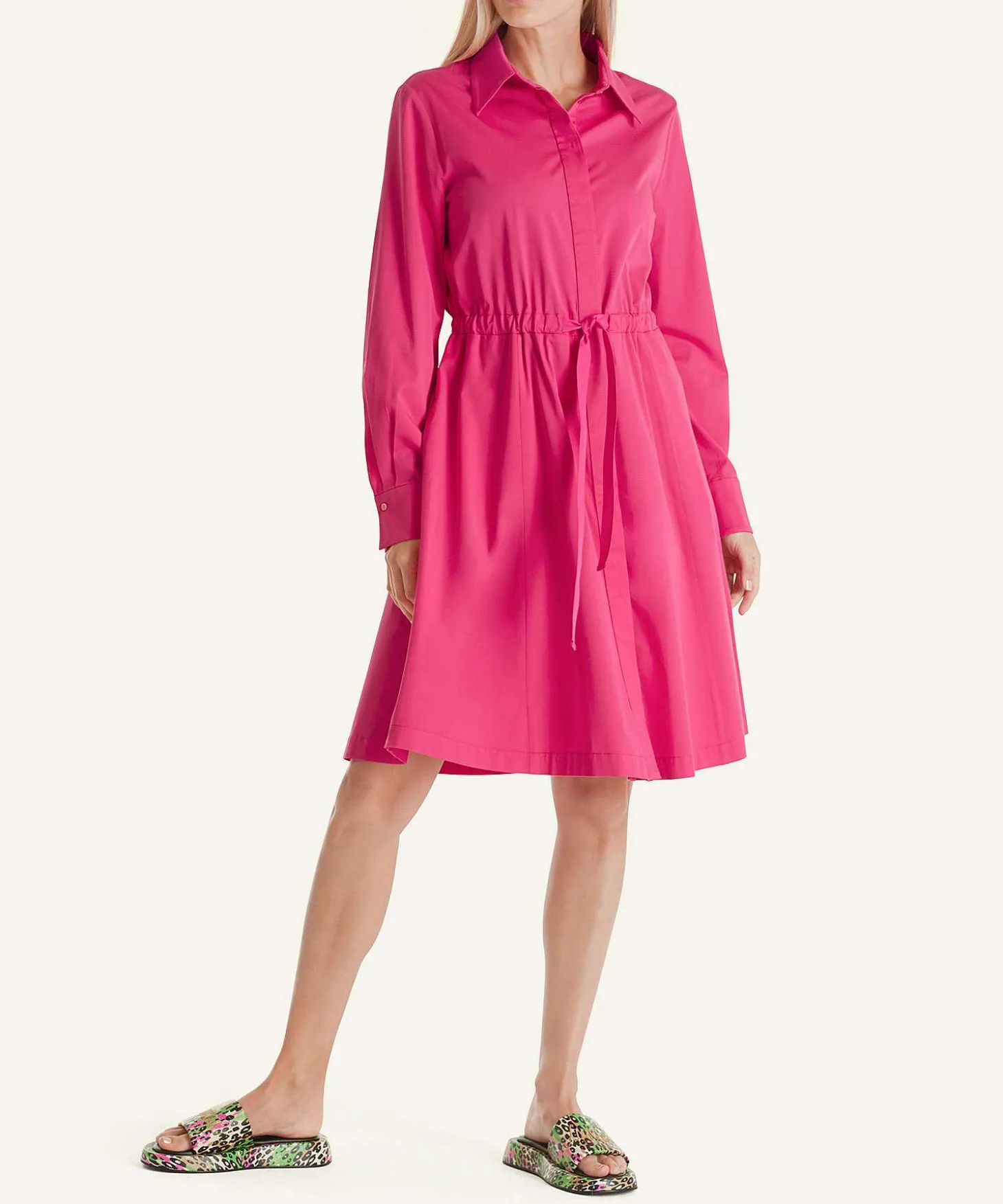 Vestido Camisero Marc Cain Cintura Cordon
