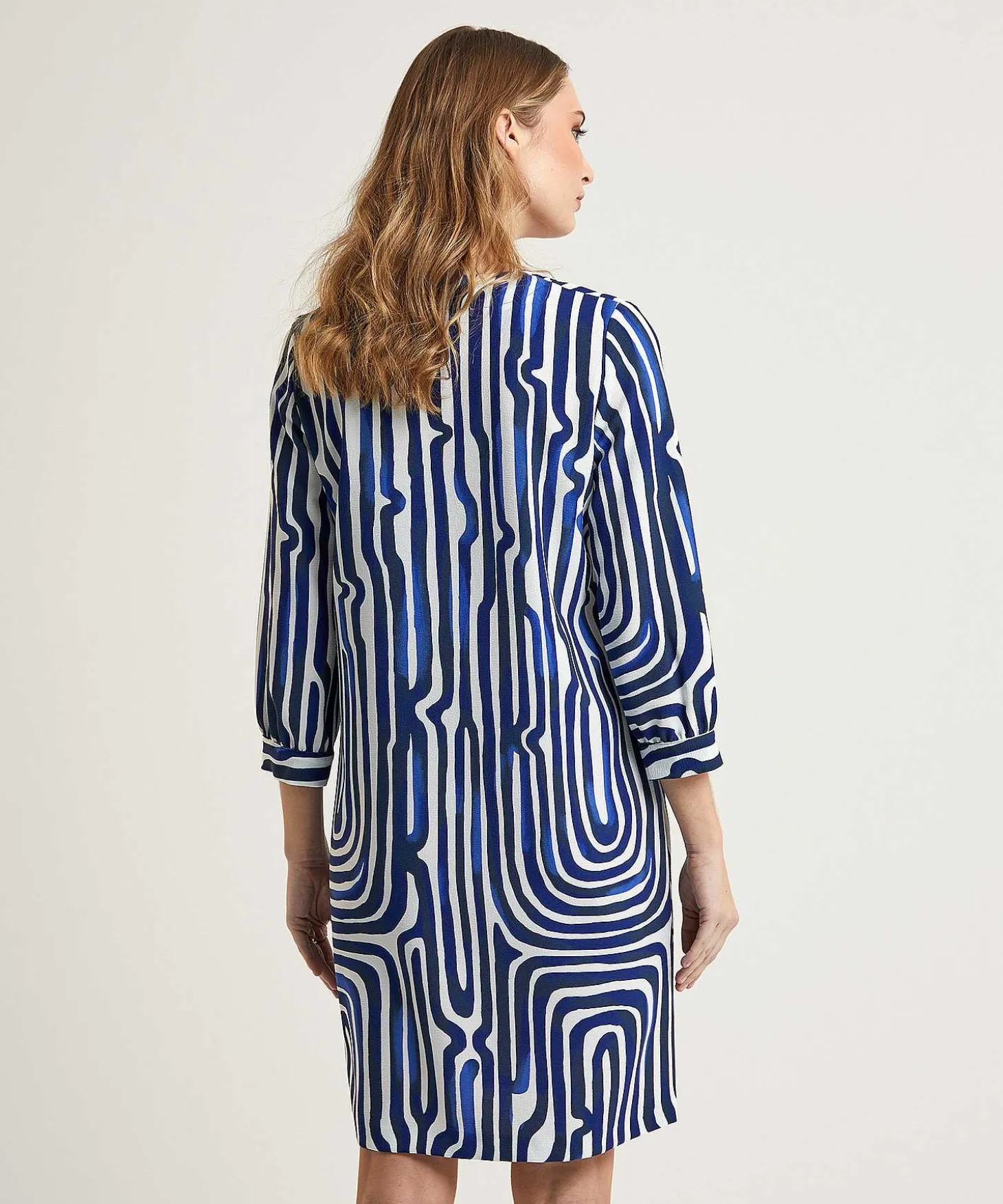 Vestido Caroline Biss Fancy Stripe