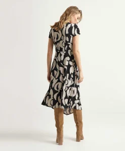 Vestido Cruzado Con Hebilla De Joseph Ribkoff