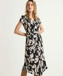 Vestido Cruzado Con Hebilla De Joseph Ribkoff