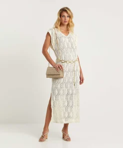 Vestido De Croche Con Cinturon De Caroline Biss