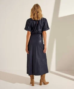 Vestido De Cuero Vegano Caroline Biss