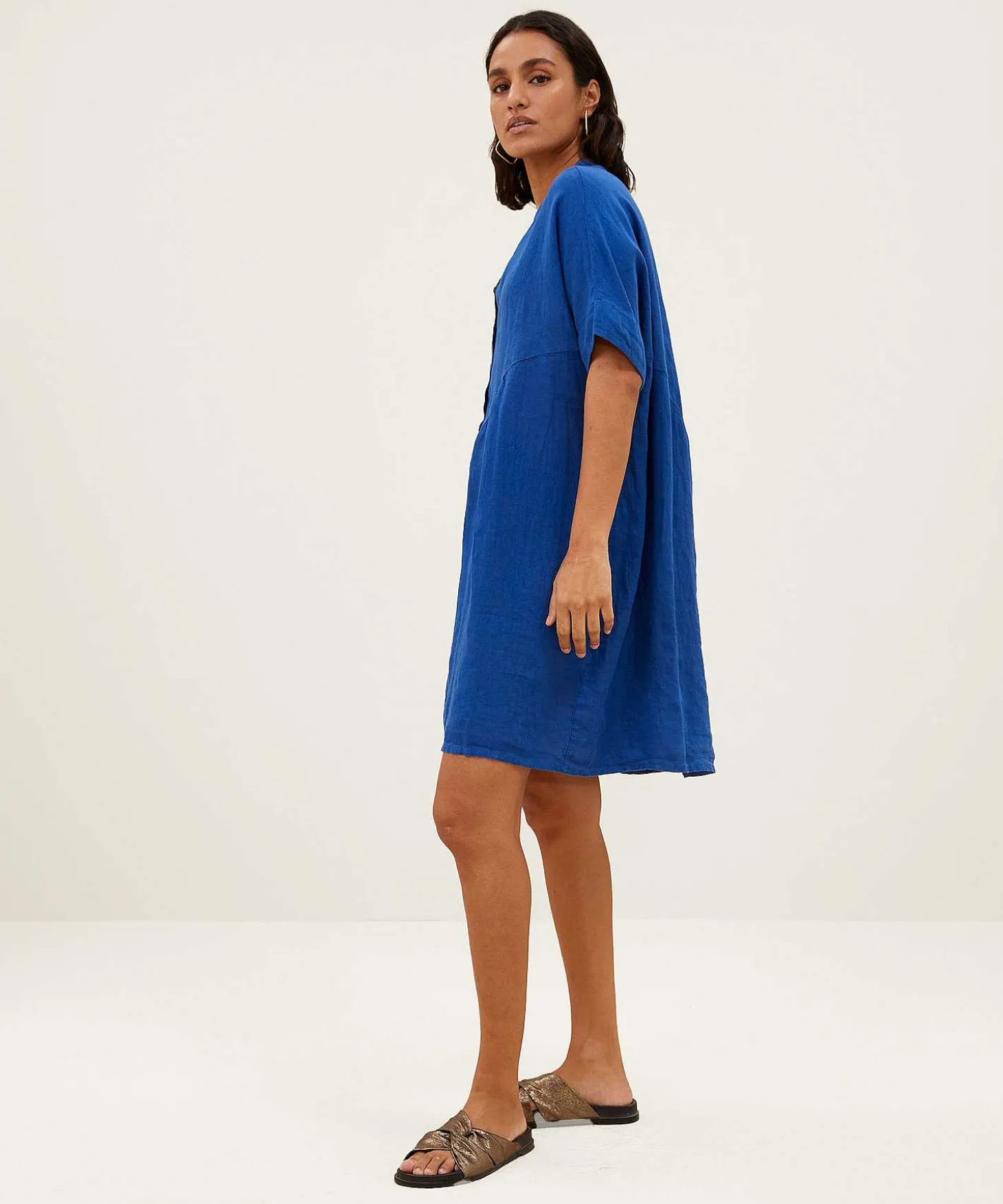 Vestido De Lino By-Bar