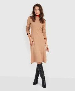 Vestido De Punto Emotions Con Cuello Alto