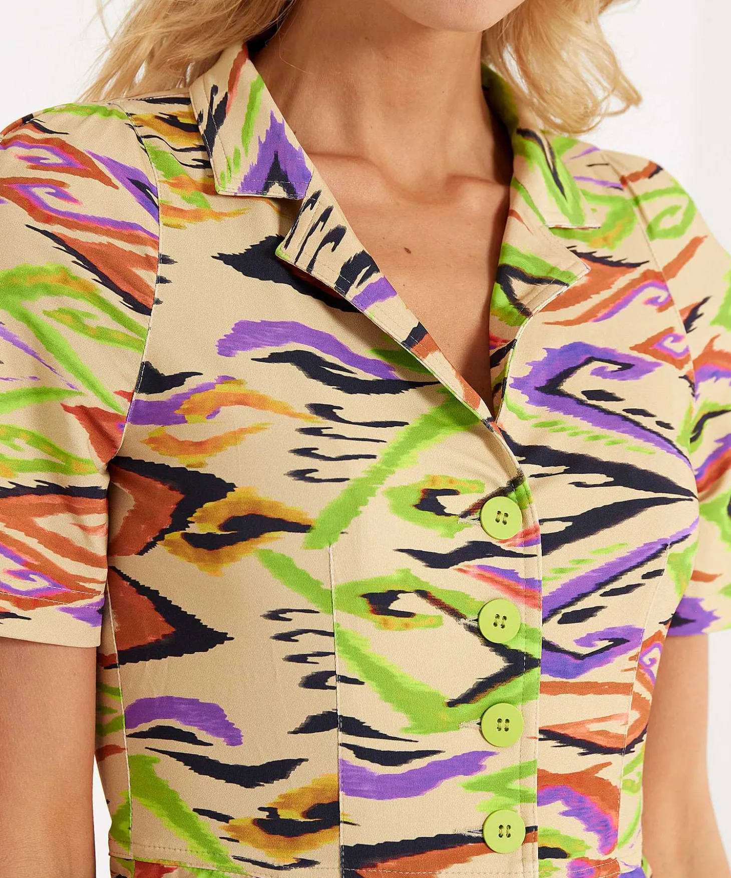 Vestido De Tubo Cenido Con Estampado De Remolinos De Ml Collections