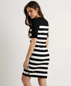 Vestido Deportivo A Rayas Con Malla De Marc Cain