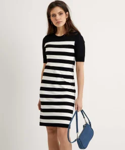 Vestido Deportivo A Rayas Con Malla De Marc Cain