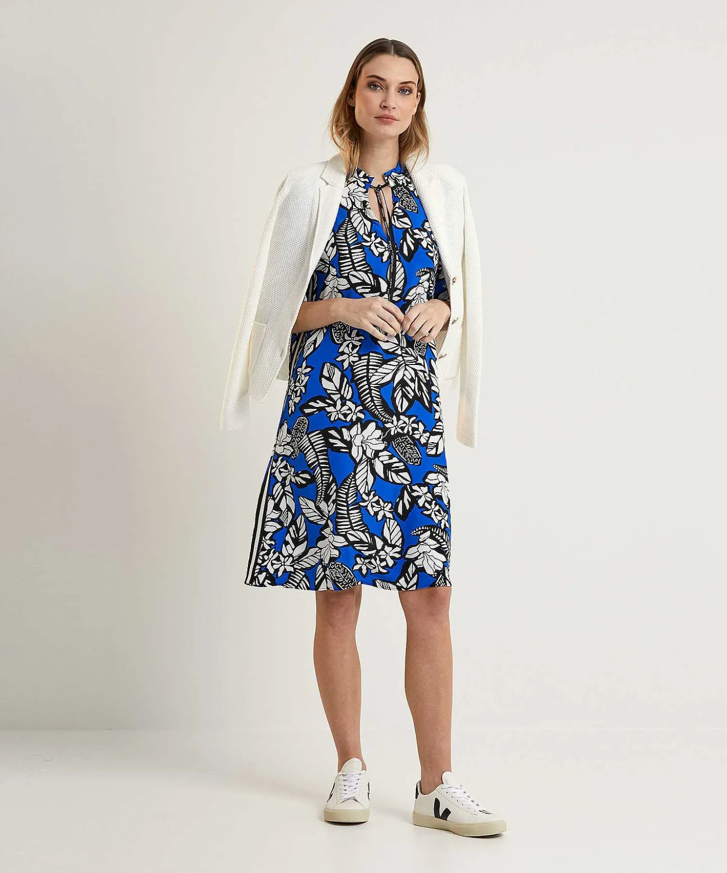 Vestido Deportivo Marc Cain Con Estampado De Hojas