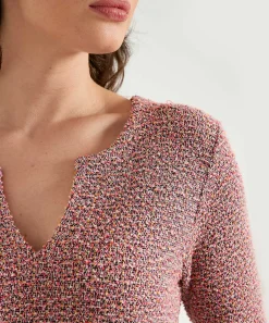 Vestido Giulia E Tu Boucle Con Escote Recortado