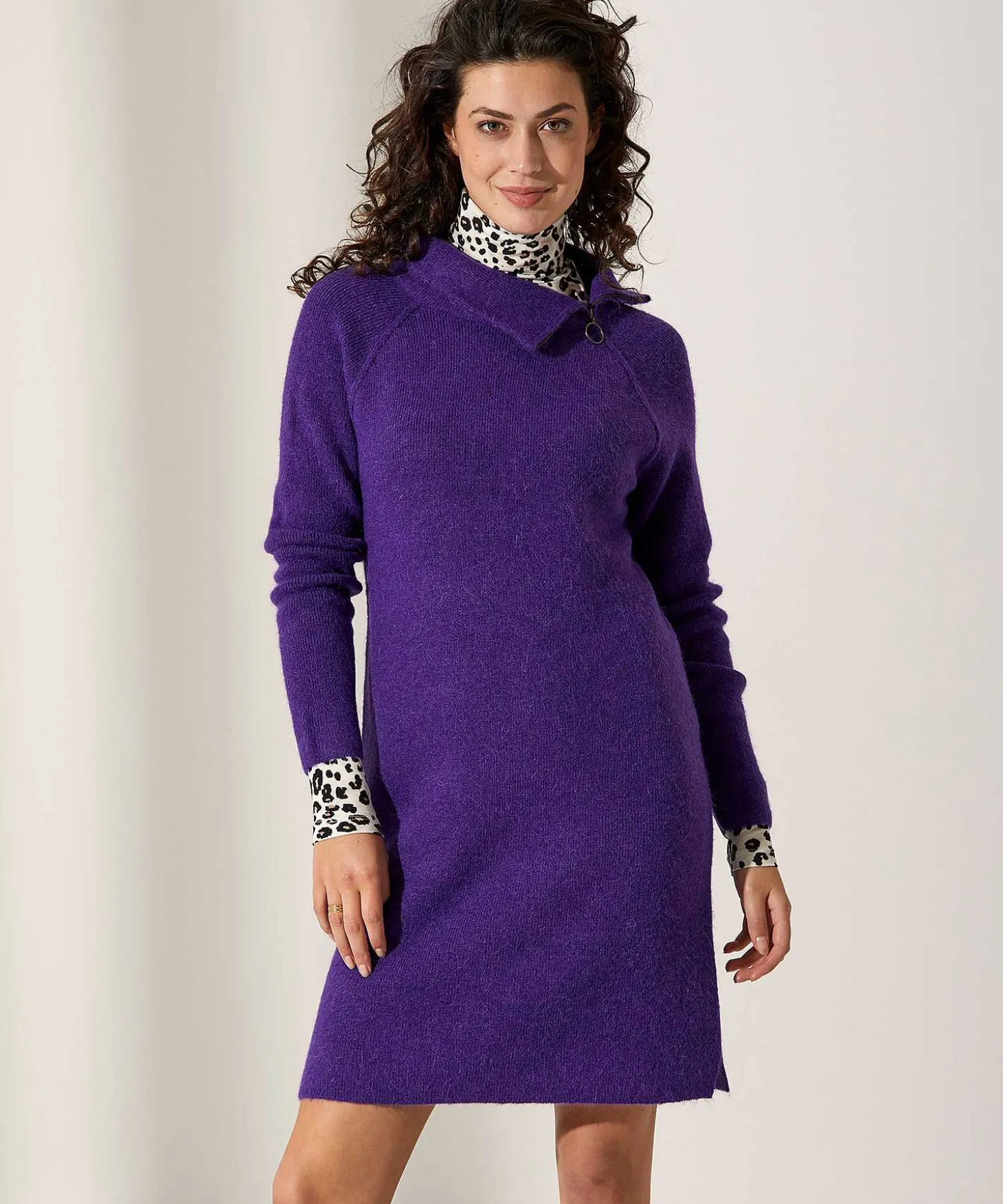 Vestido Giulia E Tu Mezcla Lana Cremallera